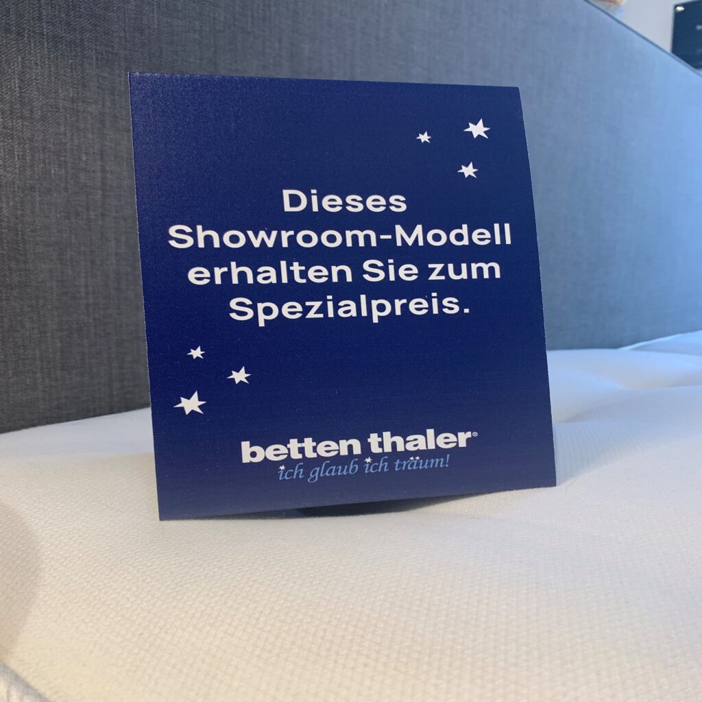 Showroom-Modelle erhältlich